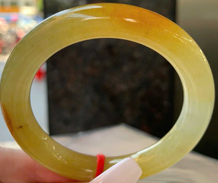 Yellow Jade Bangle